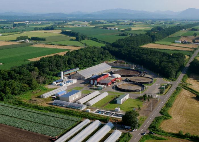 鹿追町環境保全センター（	
バイオマスリサーチ株式会社 バイオガスプラント）の事例 